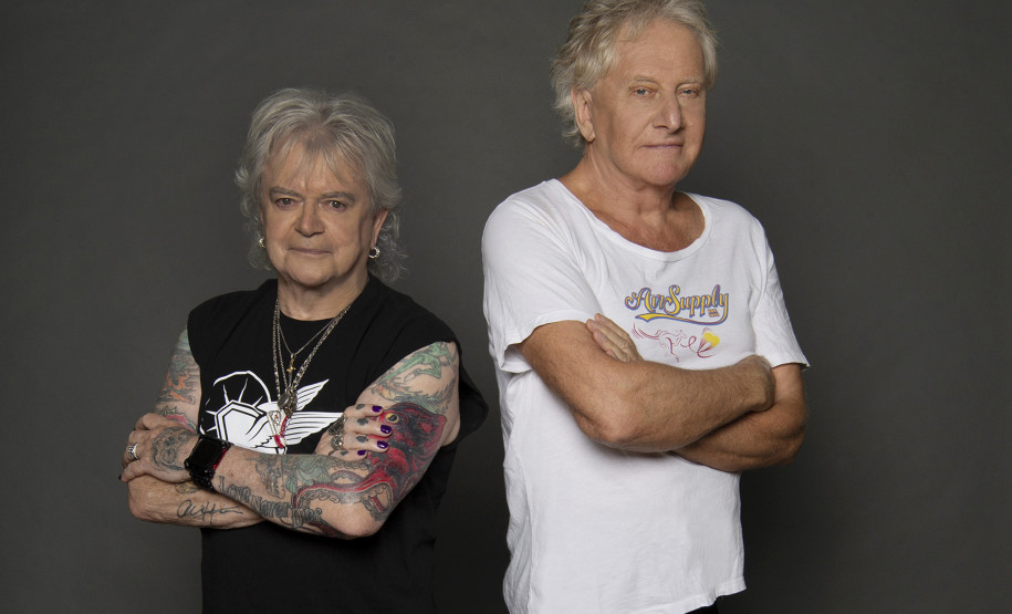 Ícone da música e da cultura pop, banda australiana Air Supply se apresenta no Guairão