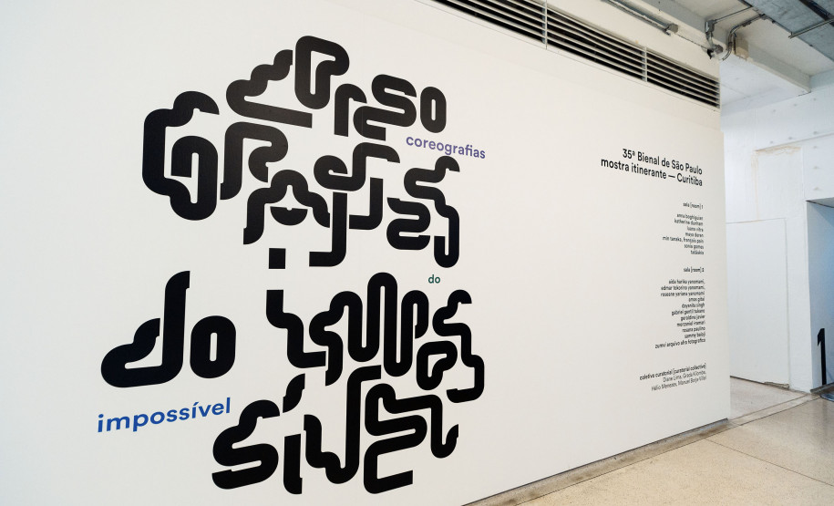 Museu Oscar Niemeyer (MON) - 35ª Bienal de São Paulo – A mostra "coreografias do impossível” poderá ser vista até domingo (26) nas Salas 1 e 2 do MON. A curadoria de Diane Lima, Grada Kilomba, Hélio Menezes e Manuel Borja‑Villel propõe estratégias para enfrentar os desafios institucionais e curatoriais