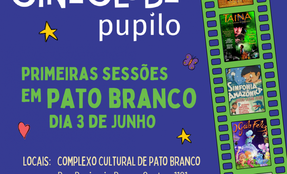 Pato Branco ganha Cineclube Pupilo, um clube de cinema para toda a família