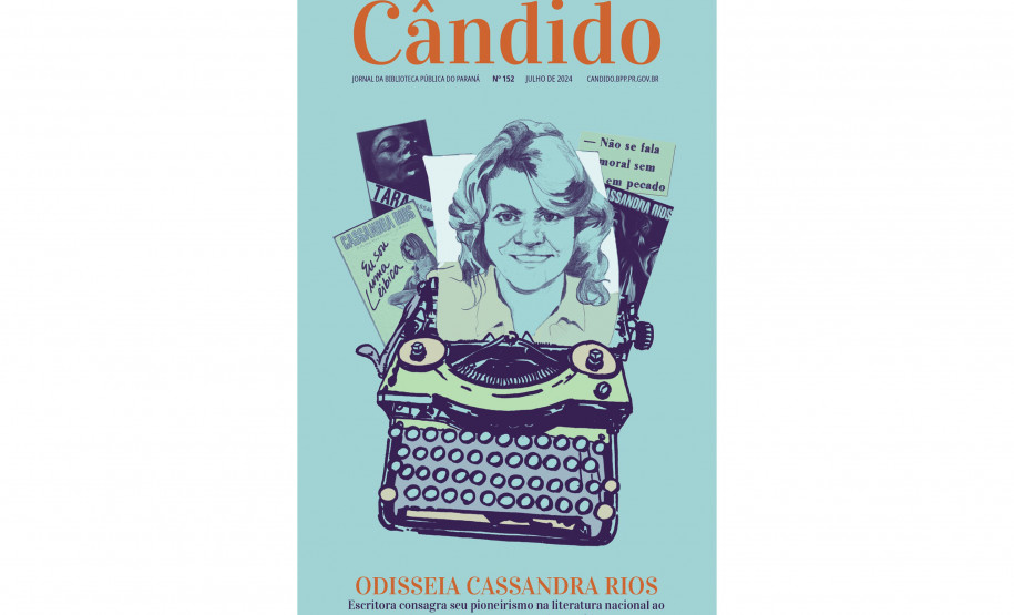 Biblioteca Pública do Paraná (BPP) - Jornal Cândido – A 152.ª edição do periódico on-line já está disponível, com uma reportagem especial sobre Cassandra Rios, considerada a escritora mais perseguida pela censura no Brasil, antes mesmo do período da Ditadura Militar, por suas narrativas diretas, ousadas, livres, populares e eróticas