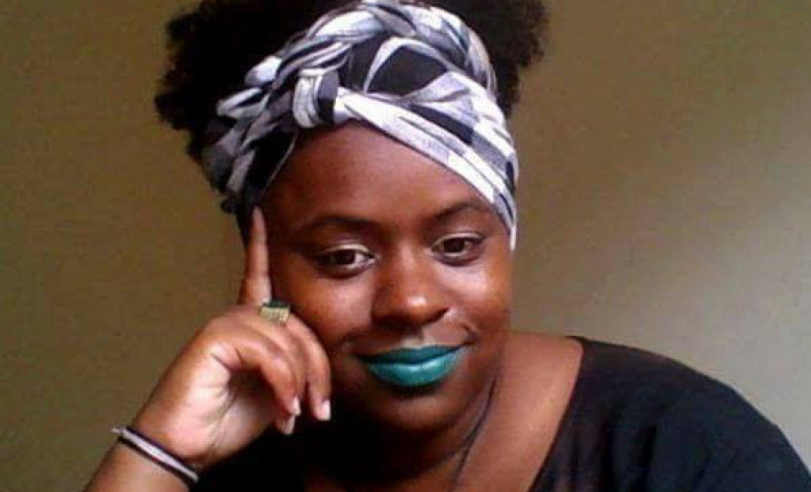 Escritoras Miriam Alves e Juliana Sankofa participam de mesa de conversa no MUPA. Na foto, Juliana Sankofa