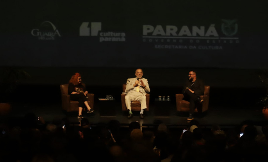 Diretor de "O Poderoso Chefão", Francis Ford Copolla lota Teatro Guaíra em aula de cinema