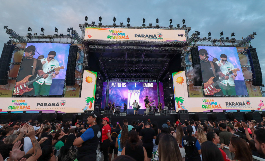 Shows do Verão Maior Paraná ultrapassam 800 mil pessoas e encantam artistas nacionais
