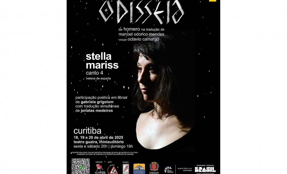 Adaptação de "Odisseia", de Homero, chega nesta sexta-feira ao Teatro Guaíra