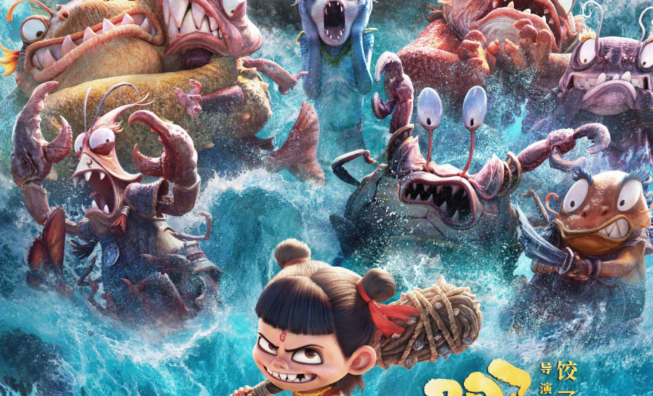 Ne Zha 2: O Menino Demônio Enfrenta o Mar.