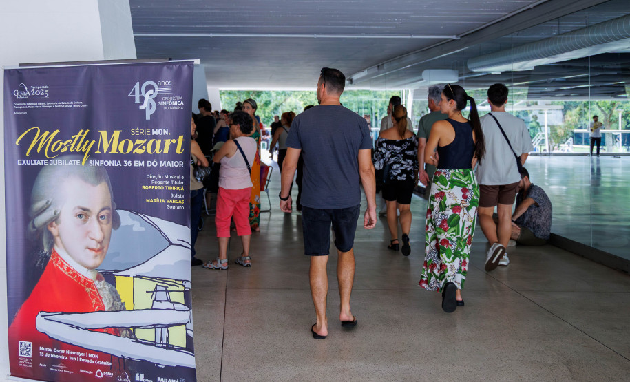 Orquestra Sinfônica volta ao MON no sábado para concerto com clássico de Mozart