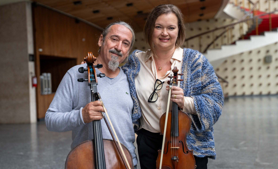 Casal, irmãos e aprendizado de gerações: os bastidores da Orquestra Sinfônica do Paraná