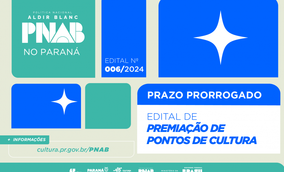 Prorrogação de prazo do Edital Premiação de Pontos de Cultura