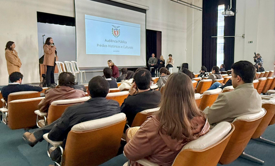 Audiência pública da PPP dos Prédios Históricos e Culturais promove a participação da comunidade