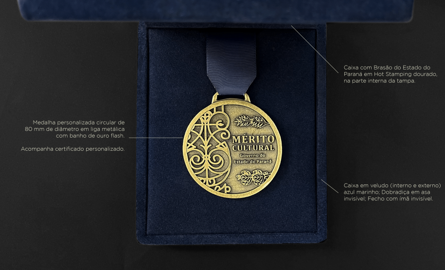 Concepção e projeto da Medalha de Mérito Cultural