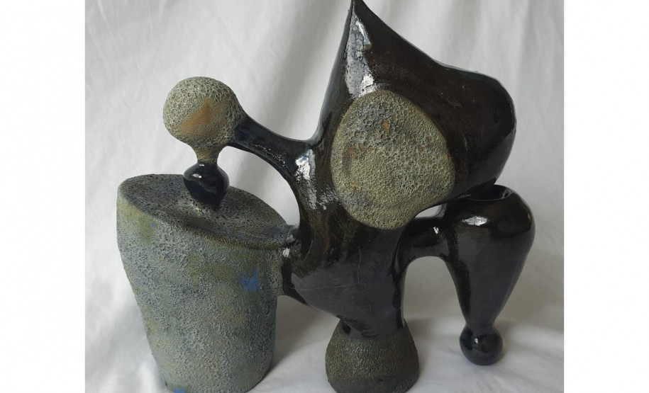 Alunos da Academia Alfredo Andersen são selecionados para o 8.º Salão de Artes Visuais de Pinhais - “Bebendo Água” - Daniele Gioppo Betini