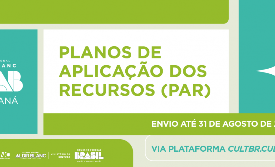 Prazo para envio do Plano de Aplicação dos Recursos da Política Nacional Aldir Blanc se encerra neste domingo