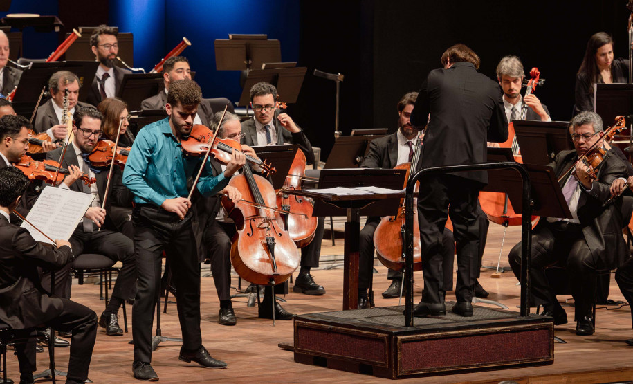 Concerto da Orquestra Sinfônica do Paraná (OSP) em homenagem ao compositor Sergei Prokofiev. Sob a regência do maestro convidado Christian Vásquez, e com participação do solista Guido Sant’Anna, o programa reuniu duas das mais importantes obras do século 20: o Concerto nº 2 para Violino e a Sinfonia nº 5 em Si bemol maior