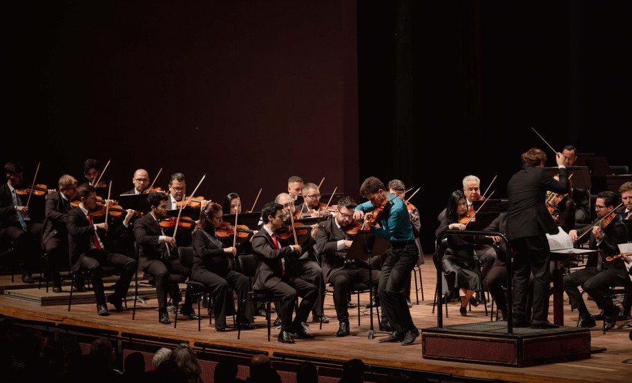 Concerto da Orquestra Sinfônica do Paraná (OSP) em homenagem ao compositor Sergei Prokofiev. Sob a regência do maestro convidado Christian Vásquez, e com participação do solista Guido Sant’Anna, o programa reuniu duas das mais importantes obras do século 20: o Concerto nº 2 para Violino e a Sinfonia nº 5 em Si bemol maior