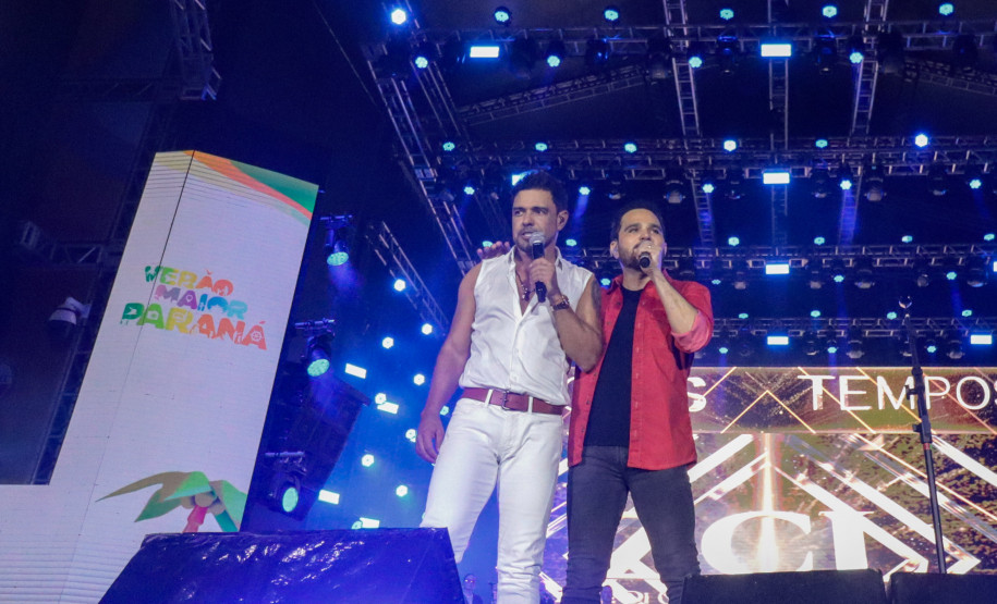 Show da dupla Zezé di Camargo e Luciano no Verão Maior Paraná.