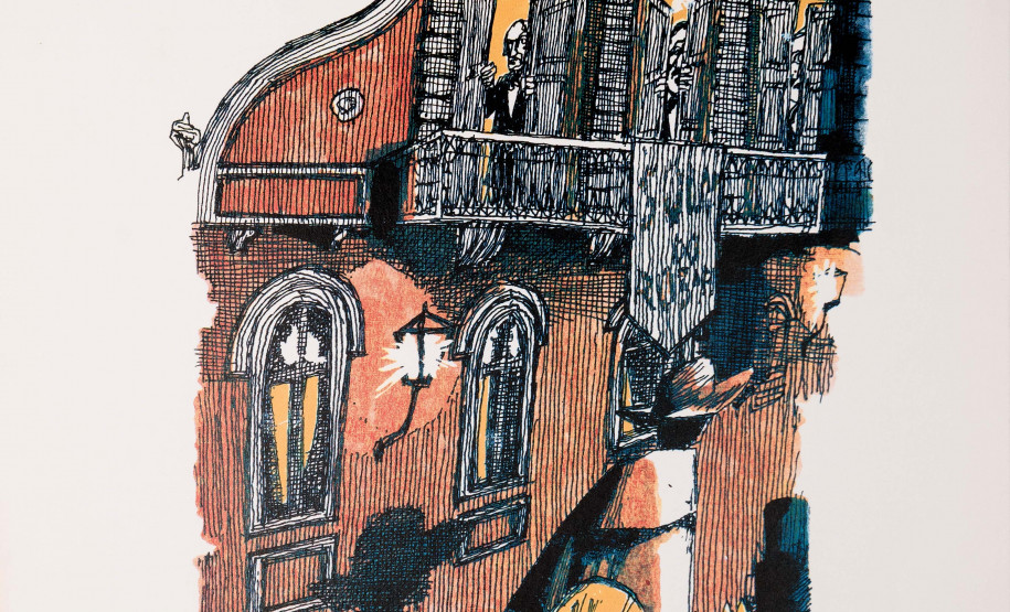 MON faz exposição de obras de Poty Lazzarotto na Assembleia Legislativa do Paraná