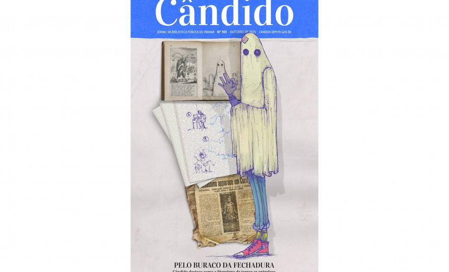 Literatura de terror curitibana é destaque na nova edição do jornal Cândido