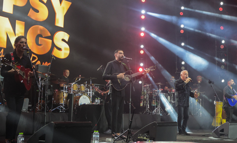 O grupo Gipsy Kings durante a apresentacao do seu show dentro da programacao do Verao Maior Parana, em Matinhos - 16/02/2026