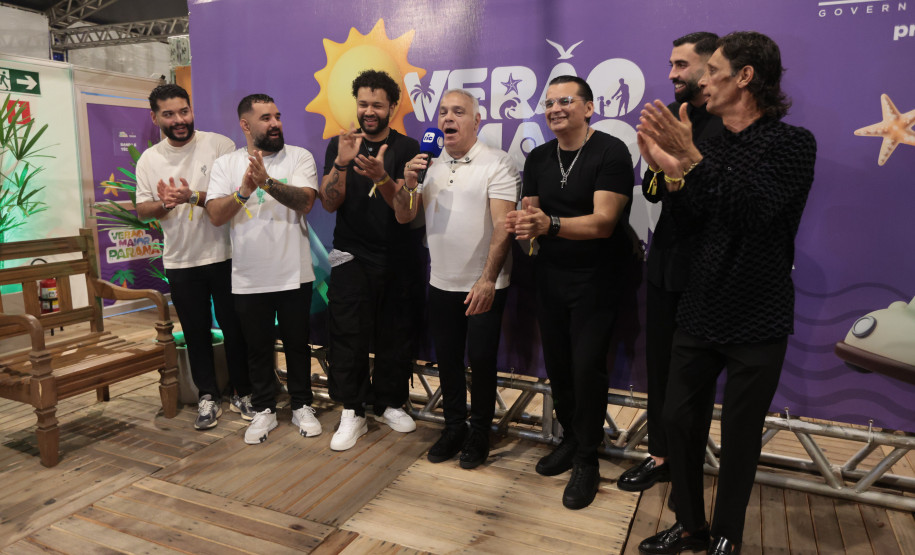 O grupo Gipsy Kings durante a apresentacao do seu show dentro da programacao do Verao Maior Parana, em Matinhos - 16/02/2026