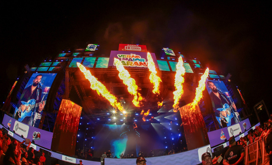 O grupo Gipsy Kings durante a apresentacao do seu show dentro da programacao do Verao Maior Parana, em Matinhos - 16/02/2026