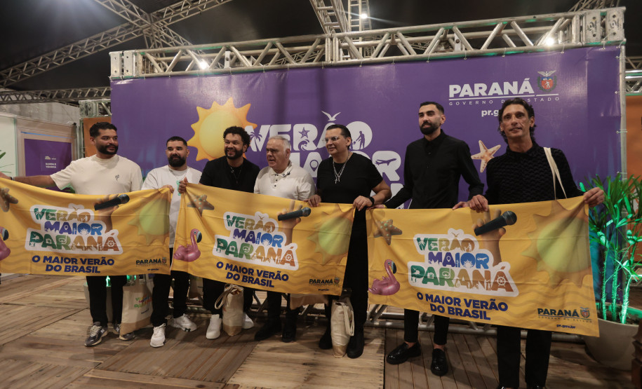 O grupo Gipsy Kings durante a apresentacao do seu show dentro da programacao do Verao Maior Parana, em Matinhos - 16/02/2026