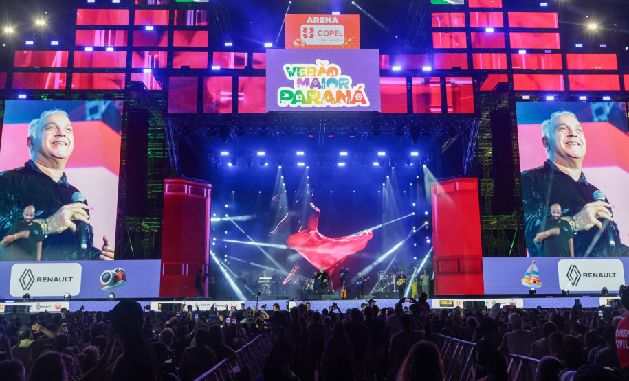 O grupo Gipsy Kings durante a apresentacao do seu show dentro da programacao do Verao Maior Parana, em Matinhos - 16/02/2026