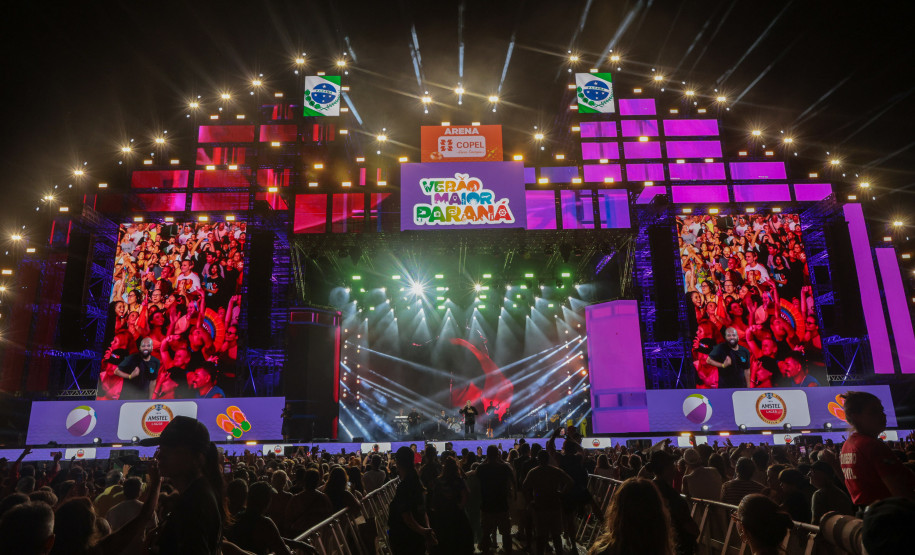 O grupo Gipsy Kings durante a apresentacao do seu show dentro da programacao do Verao Maior Parana, em Matinhos - 16/02/2026