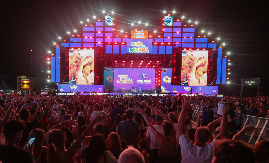 O grupo Gipsy Kings durante a apresentacao do seu show dentro da programacao do Verao Maior Parana, em Matinhos - 16/02/2026