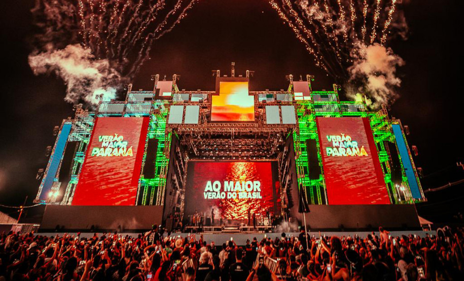 Pontal do Paraná, 09 de janeiro de 2026 - Público na Arena Marisol durante o Verão Maior Paraná.