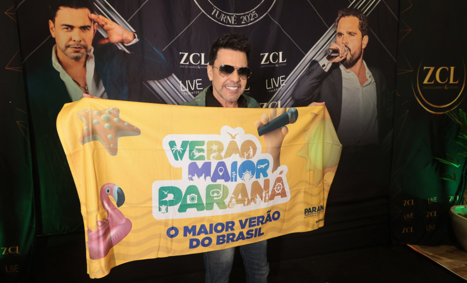 A dupla Zezé Di Camargo e Luciano durante a apresentação do seu show dentro da programação do Verão Maior Paraná, em Matinhos - 07/02/2026
