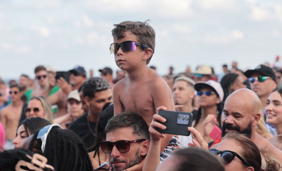 A dupla Israel e Rodolffo  durante  apresentação do seu  show  no Verão Maior Paraná, em Matinhos - 08/02/2026