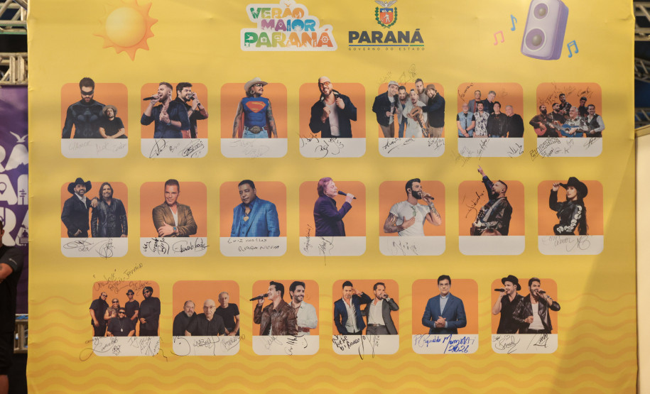 A dupla Israel e Rodolffo  durante  apresentação do seu  show  no Verão Maior Paraná, em Matinhos - 08/02/2026