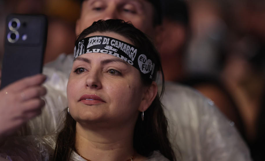 A dupla Zezé Di Camargo e Luciano durante a apresentação do seu show dentro da programação do Verão Maior Paraná, em Matinhos - 07/02/2026