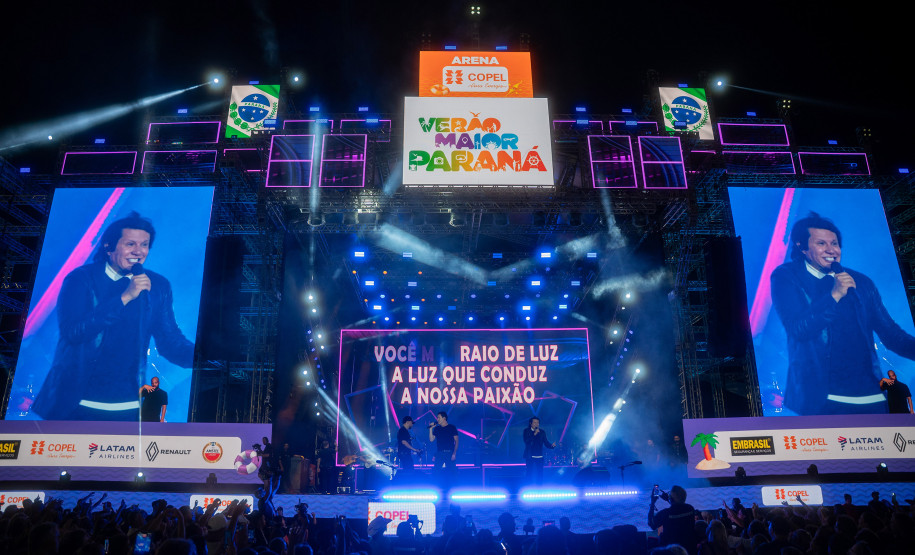 Clássicos do sertanejo no Verão Maior, Teodoro & Sampaio e Gian & Giovani agitam Pontal do Paraná
