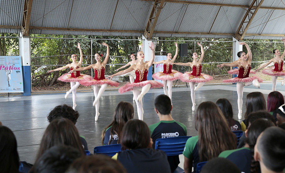 Arte para todos: Escola de Dança Teatro Guaíra se apresenta em escola de Curitiba