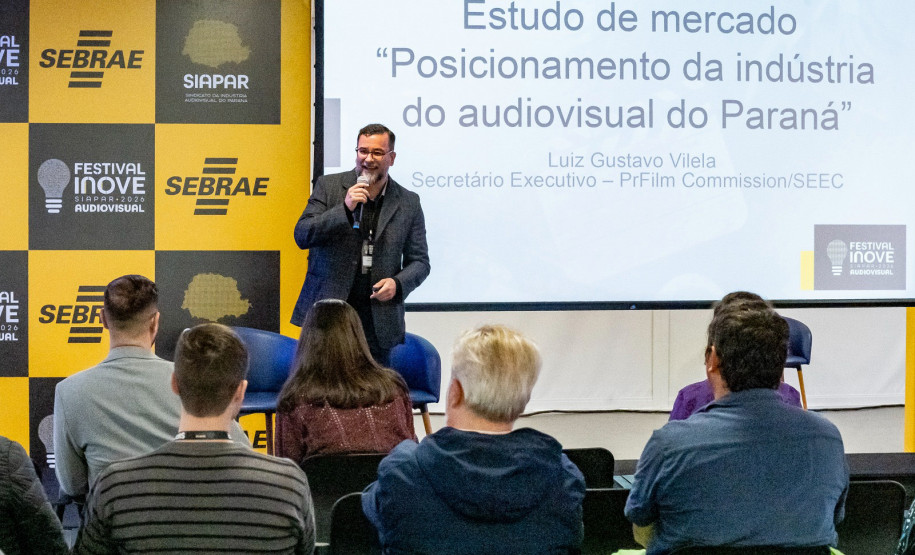 Estudo inédito realizado pela SEEC e SebraePR sobre setor audiovisual paranaense é apresentado em festival