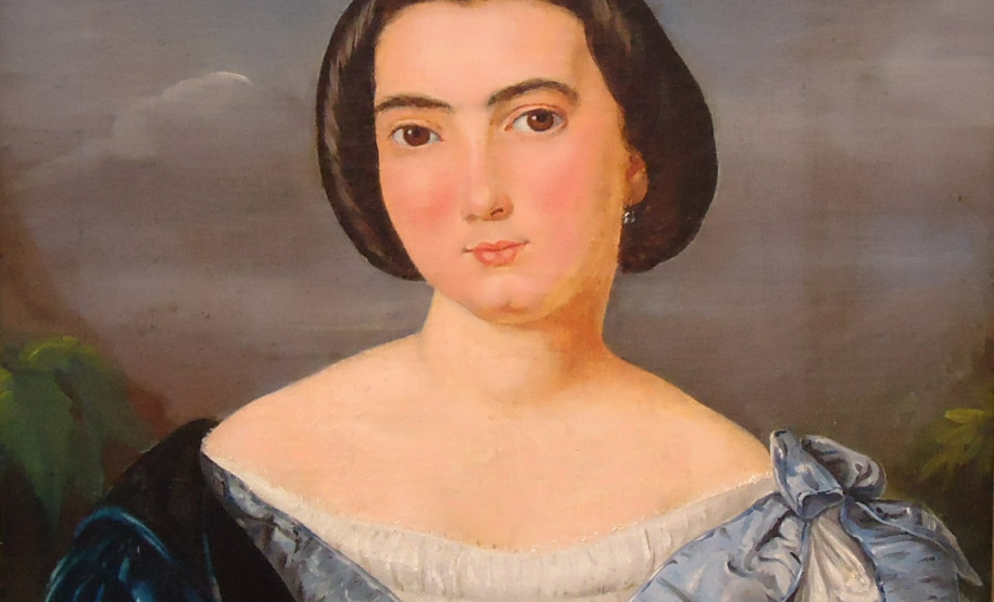 Obra Mulher Desconhecida de Íria Correia, uma das precursora das artes no Paraná. O Museu Paranaense abre exposição com obras da artista no dia 27 de março.