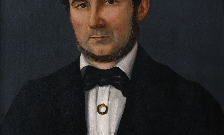 Cel. Joaquim Cândido Corrêa (pai de Iria Corrêa). Óleo sobre tela. 80 x 62 cm.