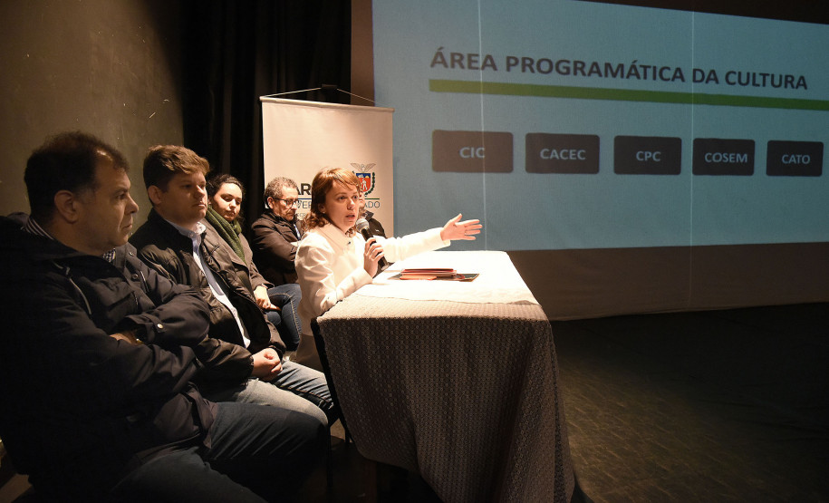 Audiências Públicas de Cultura estão ocorrendo nas oito macrorregiões do estado; na foto, reunião em Ponta Grossa.