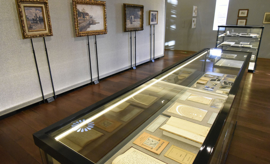 Exposição no Museu Casa Alfredo Andersen.